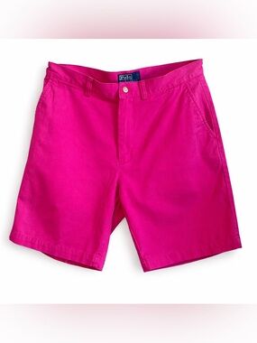 Polo Ralph Lauren Pink Prospect Shorts Men’s 32 Cotton Chino Preppy Golf